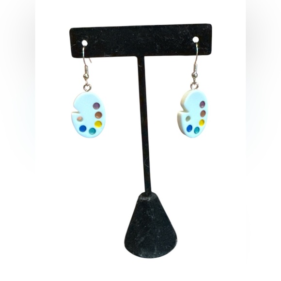 3 for $20 Fun Painters Pallet Dangle Earrings “You Pick 3” - Picture 2 of 9